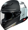 Shoei NXR2 Yonder,  integral helmet,  color: Matt Black/Light Blue/Silver,  size: XL