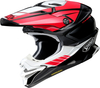 Shoei VFX-WR 06 Jammer,  cross helmet,  color: Black/Red/White,  size: XXL