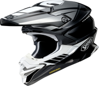 Shoei VFX-WR 06 Jammer,  motocross helmet,  color: Black/Grey/White,  size: M