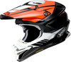 Shoei VFX-WR 06 Jammer,  motocross helmet,  color: Black/Orange/White,  size: M