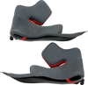Shoei X-SPR Pro,  cheek pads,  color: Grey/Black/Red,  size: 39 mm
