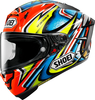 Shoei X-SPR Pro Daijiro,  full face helmet,  color: Blue/Neon-Yellow/Red/Grey,  size: XS