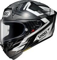 Shoei X-SPR Pro Escalate,  full face helmet,  color: Black/White/Grey,  size: M