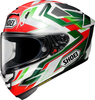 Shoei X-SPR Pro Escalate,  full face helmet,  color: White/Red/Green/Grey,  size: L