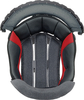 Shoei X-SPR Pro,  lining,  color: Dark Grey/Red,  size: XS-S