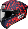 Shoei X-SPR Pro Marquez Dazzle,  full face helmet,  color: Matt Red/Dark Blue,  size: S