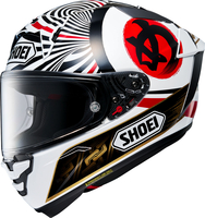 Shoei X-SPR Pro Marquez Motegi4,  full face helmet,  color: White/Black/Gold/Red,  size: XL