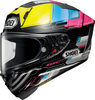 Shoei X-SPR Pro Proxy,  full face helmet,  color: Black/Yellow/Blue/Pink,  size: M