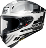 Shoei X-SPR Pro Proxy,  full face helmet,  color: White/Black/Grey,  size: L