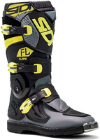 Sidi Flame,  boots kids,  color: Black/Grey/Neon-Yellow,  size: 36 EU