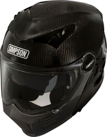 Simpson Darksome Carbon,  flip-up helmet,  color: Matt-Black,  size: XL