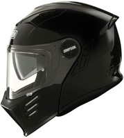 Simpson Darksome Solid,  flip-up helmet,  color: Black,  size: XL