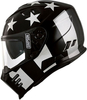 Simpson Venom Stingrae,  full face helmet,  color: Black/Silver,  size: XS