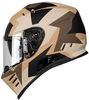 Simpson Venom Tank,  full face helmet,  color: Matt Beige/Brown/Black,  size: XL