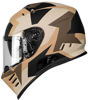 Simpson Venom Tank,  full face helmet,  color: Matt Beige/Brown/Black,  size: XXL