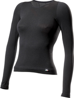 Sixs F TS2 4-Seasons,  functional shirt longsleeve women,  color: Black,  size: S/M