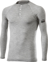 Sixs Serafino Merino,  functional shirt longsleeve unisex,  color: Light Grey,  size: S/M