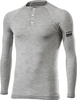 Sixs Serafino Merino,  functional shirt longsleeve unisex,  color: Light Grey,  size: XXL/3XL