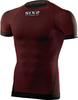 Sixs TS1,  functional shirt shortsleeve unisex,  color: Dark Red/Black,  size: XS/S