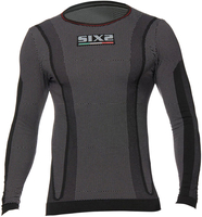 Sixs TS2W,  functional shirt long sleeve,  color: Black/Red,  size: 3Xl/4XL