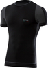 Sixs TS7,  functional shirt shortsleeve unisex,  color: Black/Dark Grey,  size: XS/S