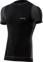 Sixs TS7,  functional shirt shortsleeve unisex,  color: Black/Dark Grey,  size: XS/S