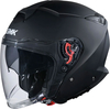 SMK GTJ,  open face helmet,  color: Matt-Black,  size: M