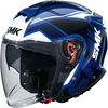SMK GTJ Tourer,  open face helmet,  color: Dark Blue/Black/Blue/White,  size: XL