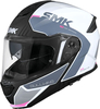 SMK Gullwing Kresto,  flip up helmet women,  color: Black/White/Grey/Pink,  size: M
