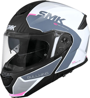 SMK Gullwing Kresto,  flip up helmet women,  color: Black/White/Grey/Pink,  size: S