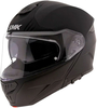 SMK Gullwing Solid,  flip up helmet,  color: Matt-Black,  size: 4XL