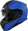 SMK Gullwing Solid,  flip up helmet,  color: Matt Blue/Black,  size: XL