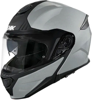 SMK Gullwing Solid,  flip up helmet,  color: Matt Light Grey/Black,  size: 3XL