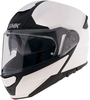 SMK Gullwing Solid,  flip up helmet,  color: White/Black,  size: 4XL