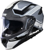 SMK Gullwing Supertour,  flip up helmet,  color: Matt Black/Grey/Light Grey/White,  size: XL