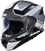 SMK Gullwing Supertour,  flip up helmet,  color: Matt Black/Grey/Light Grey/White,  size: XL