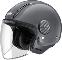 SMK Laminar Solid,  open face helmet,  color: Dark Grey,  size: L