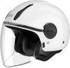 SMK Laminar Solid,  open face helmet,  color: White,  size: S