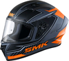 SMK Stellar Adox,  integral helmet,  color: Dark Grey/Black/Orange,  size: L