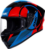 SMK Stellar Faro,  full face helmet,  color: Blue/Red/Black,  size: XL