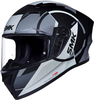 SMK Stellar Faro,  full face helmet,  color: Matt Black/Grey/Light Grey,  size: M