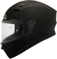 SMK Stellar Solid,  full face helmet,  color: Matt-Black,  size: L