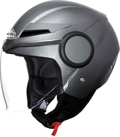 SMK Streem,  open face helmet,  color: Matt-Grey,  size: S