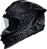 SMK Titan Carbon Solid,  full face helmet,  color: Black,  size: XS