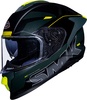 SMK Titan Firefly,  full face helmet,  color: Black/Grey/Neon-Yellow,  size: M