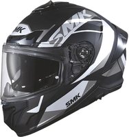 SMK Typhoon Style,  full face helmet,  color: Matt Black/Grey/Light Grey/White,  size: M