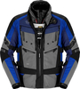 Spidi 4 Season Evo,  textile jacket H2Out,  color: Black/Blue/Grey,  size: S