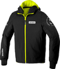 Spidi Armor Evo,  zip hoodie,  color: Black/Neon Yellow,  size: M