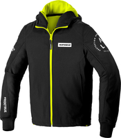 Spidi Armor Evo,  zip hoodie,  color: Black/Neon Yellow,  size: XXL