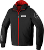 Spidi Armor Evo,  zip hoodie,  color: Black/Red,  size: 3XL